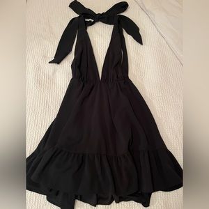 Lucy in the Sky Black Mini Dress